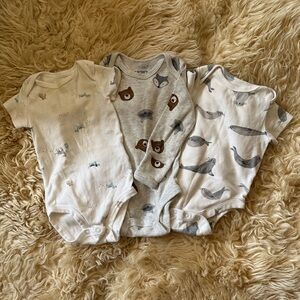 Carter's Neutral Animal Print Onesies